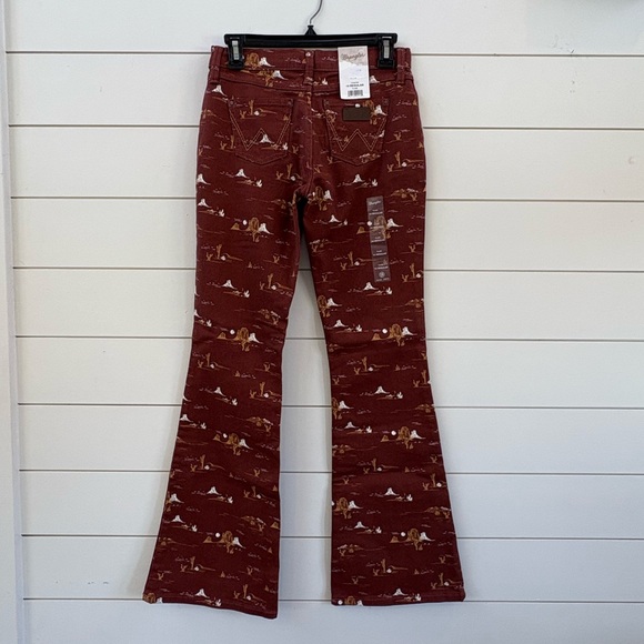 Wrangler Kids' Patterned Flare Jeans - Picture 2 of 11